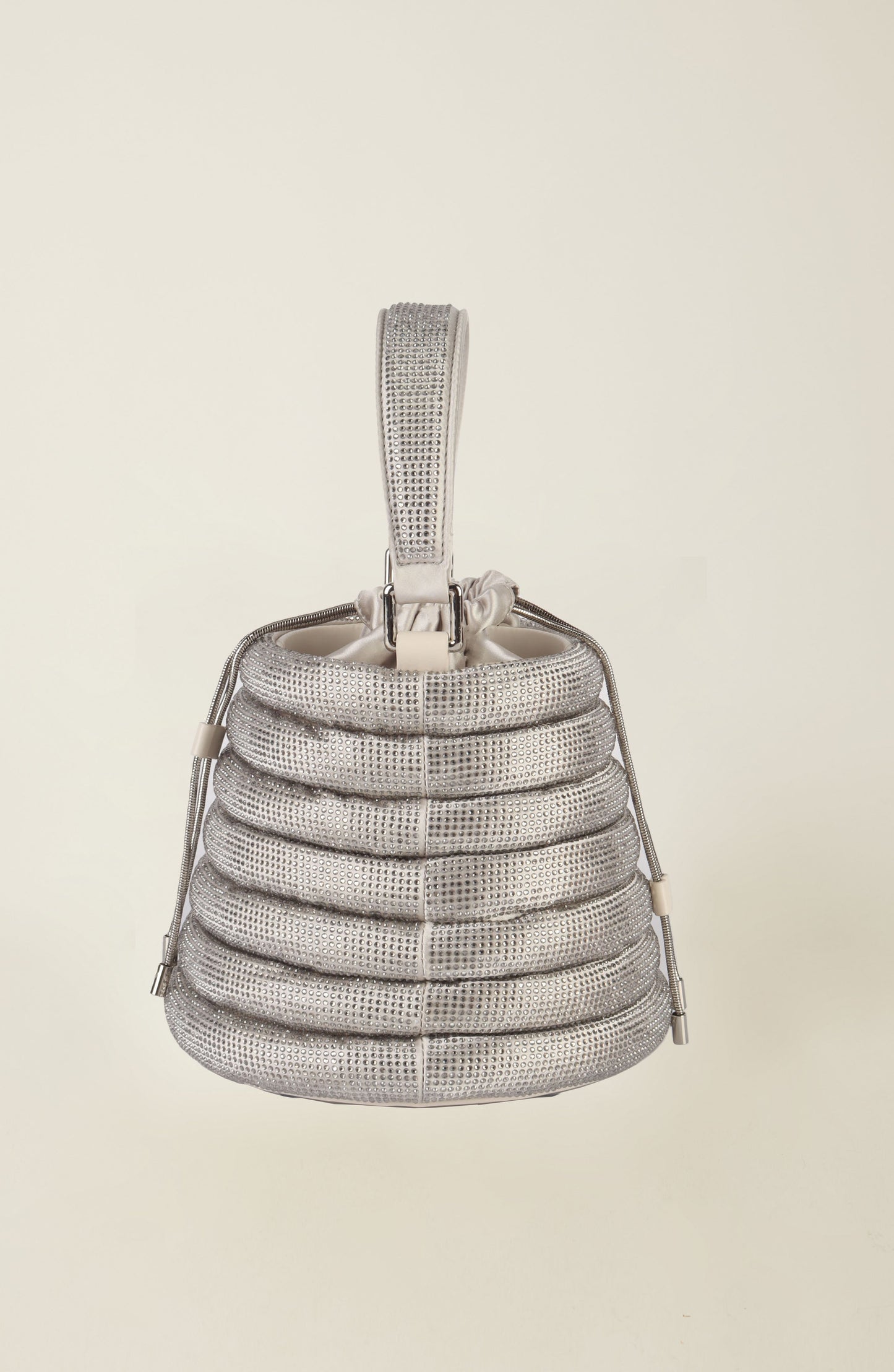 Beehive Crystal Bucket Silver