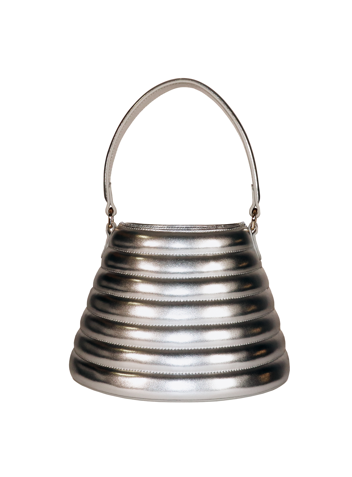 Beehive Bucket Bag Silver - Elizabeth Laine