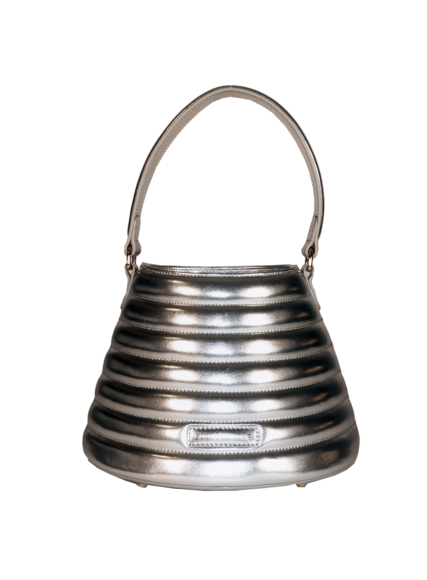 Beehive Bucket Bag Silver - Elizabeth Laine