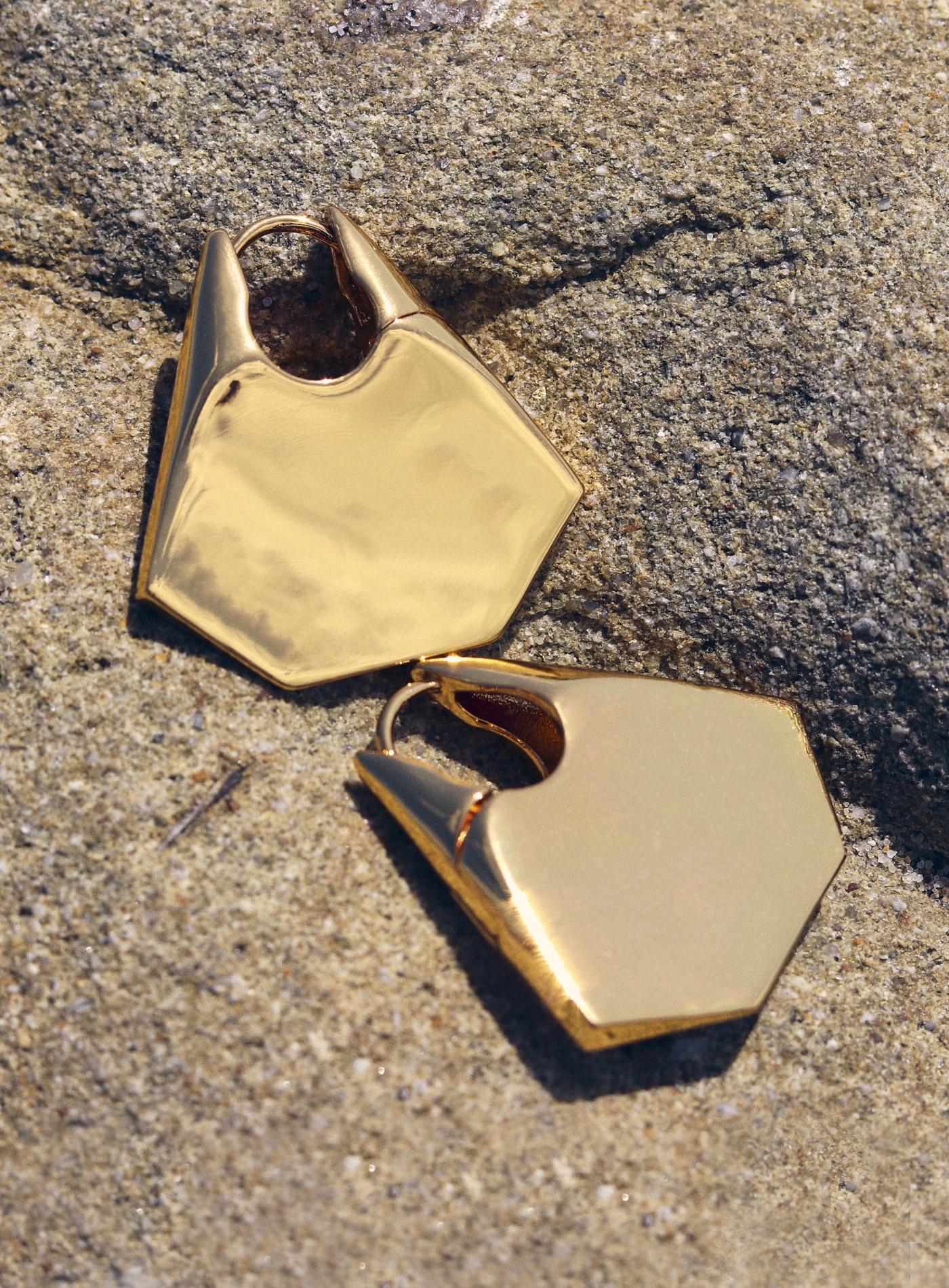 Hybrid Hoops in Gold