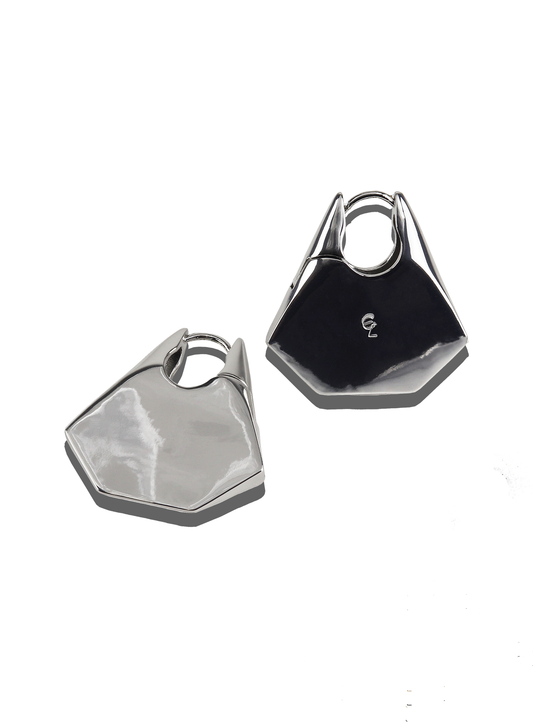 Hybrid Hoops in Silver - Elizabeth Laine