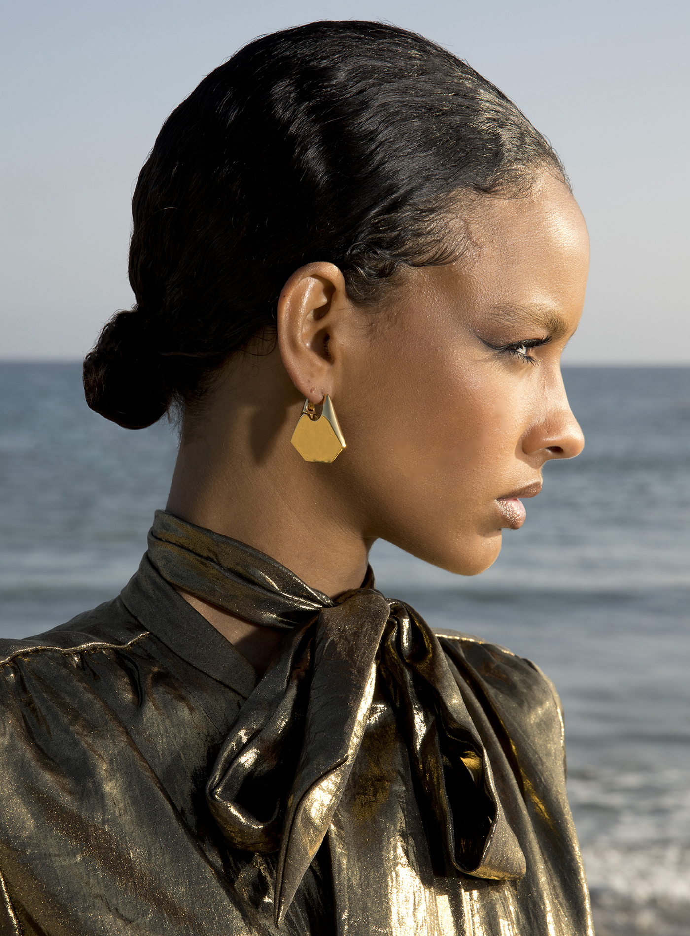 Hybrid Hoops in Gold - Elizabeth Laine