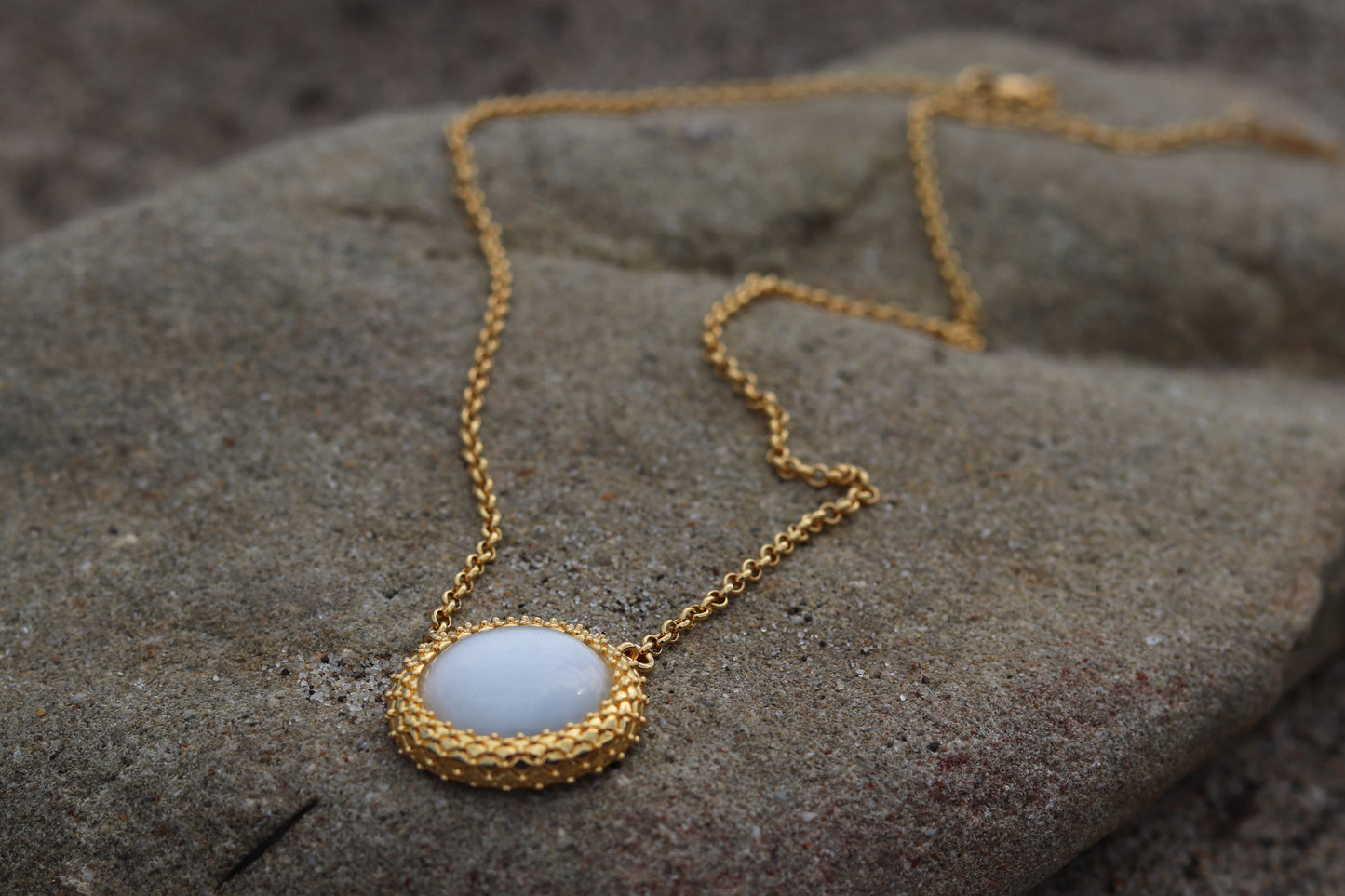 Royalty Pendant Necklace Opal
