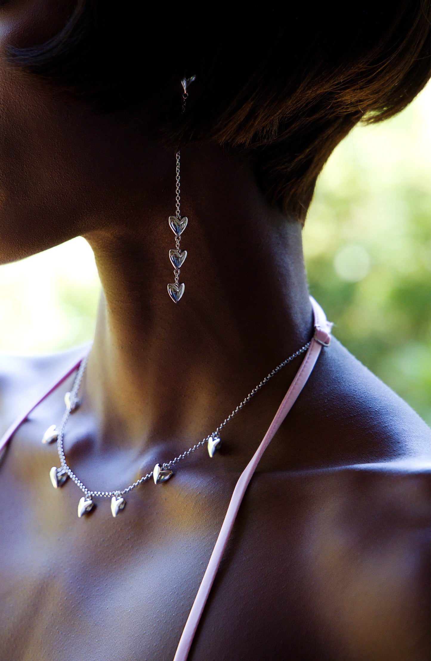 Love Drop Earrings Silver