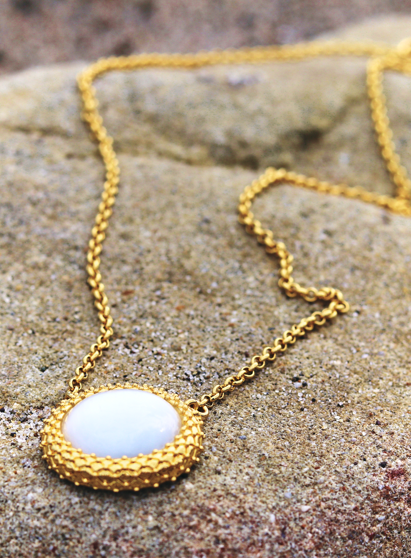 Royalty Pendant Necklace Opal