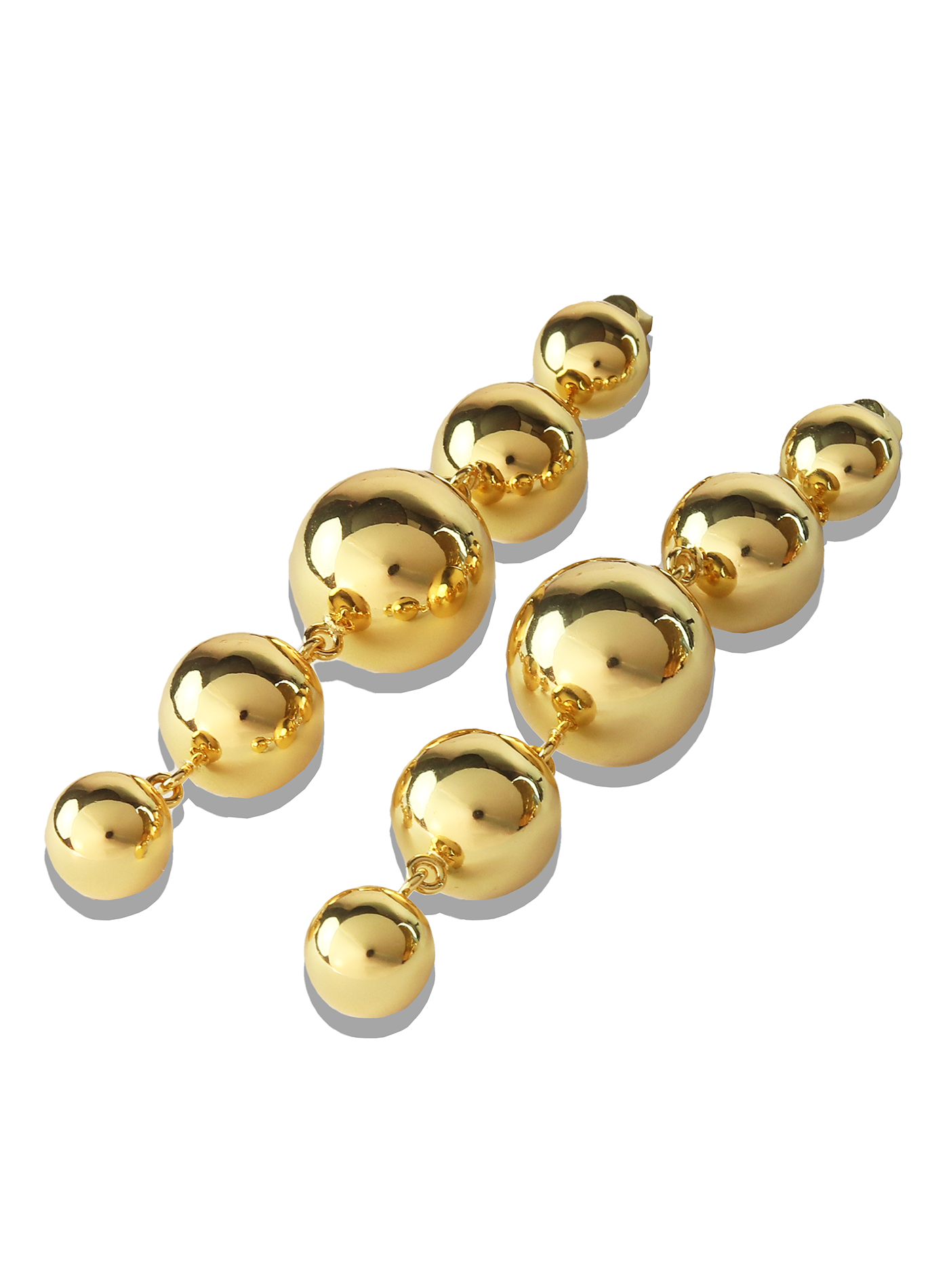 Solar Drop Earrings in Gold - Elizabeth Laine