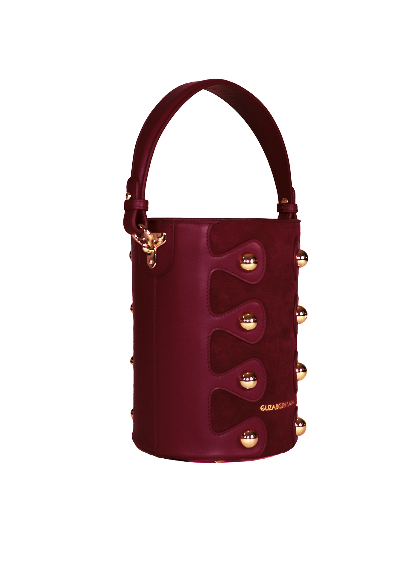 Ari Bucket Bag Maroon - Elizabeth Laine 