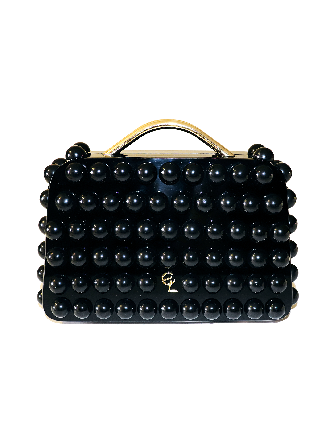 Bridgid Bubble Clutch Black - Elizabeth Laine 