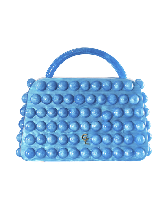 Bridgid Bubble Clutch Turquoise Sample Sale