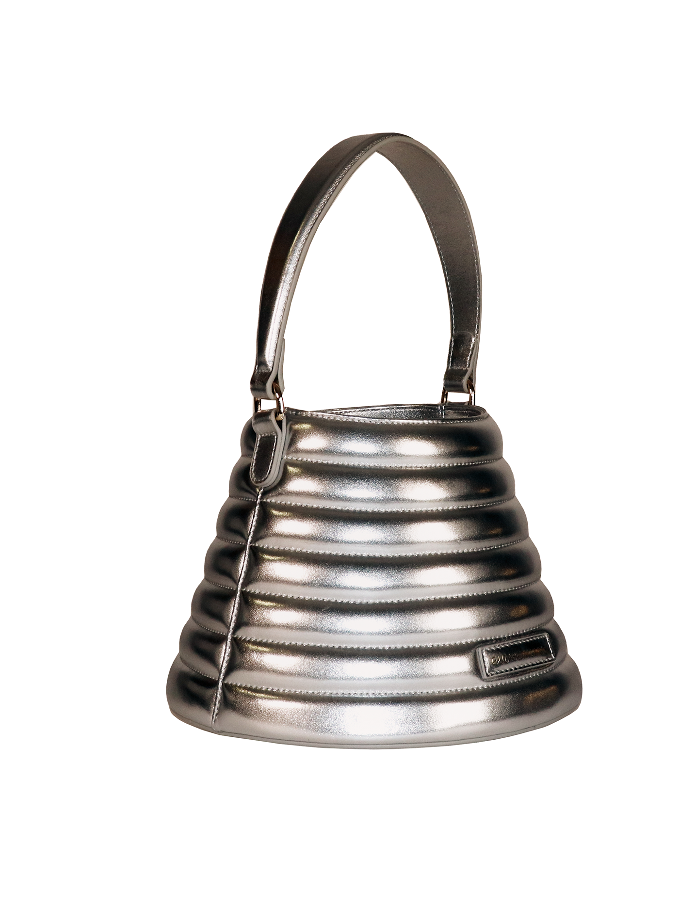 Beehive Bucket Bag Silver - Elizabeth Laine 