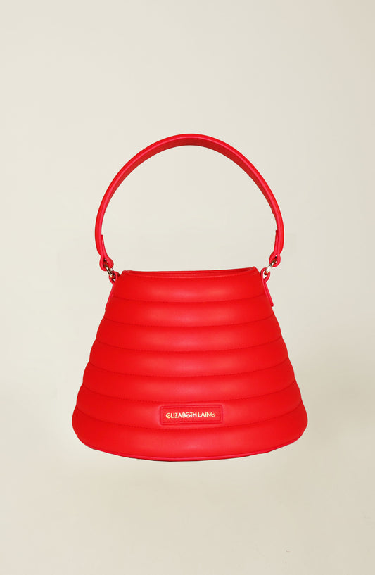 Beehive Bucket Bag Red