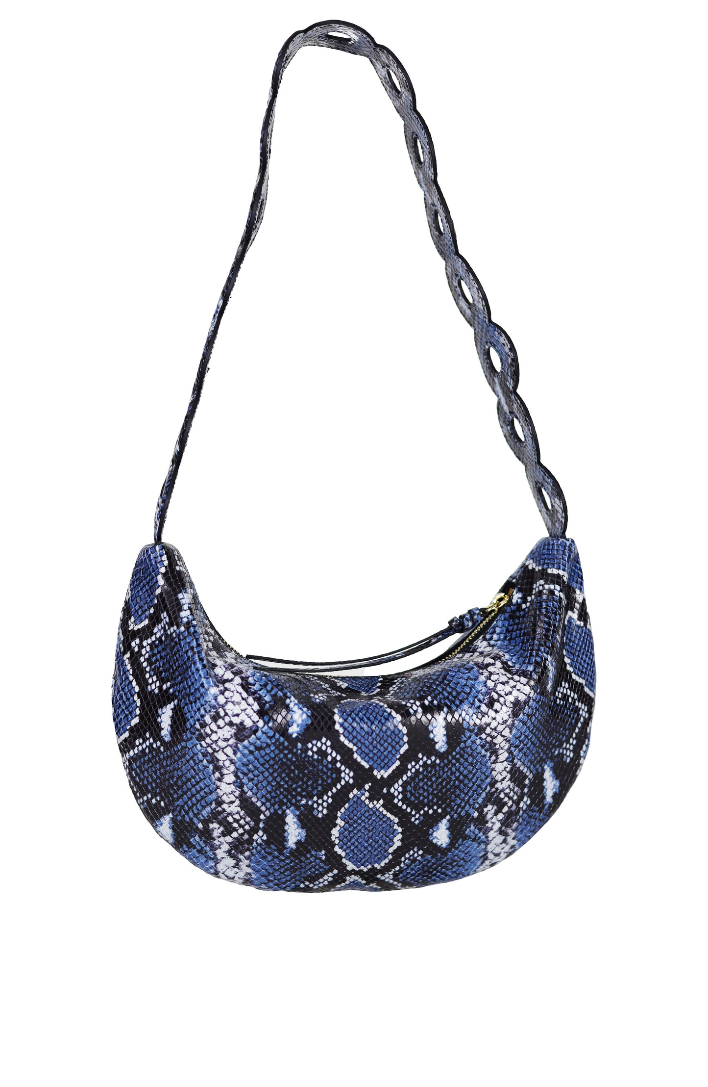 Empress Shoulder Bag Blue Snake