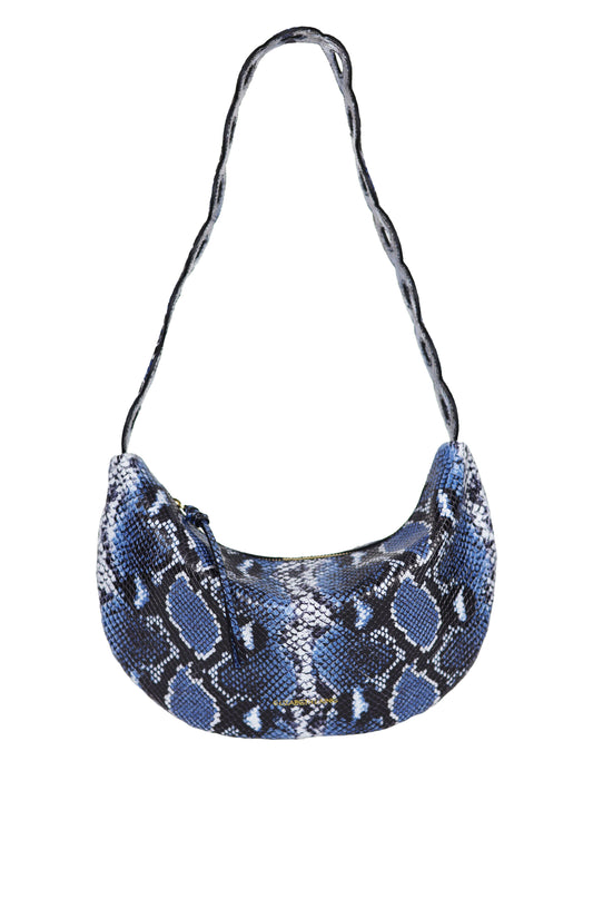 Empress Shoulder Bag Blue Snake