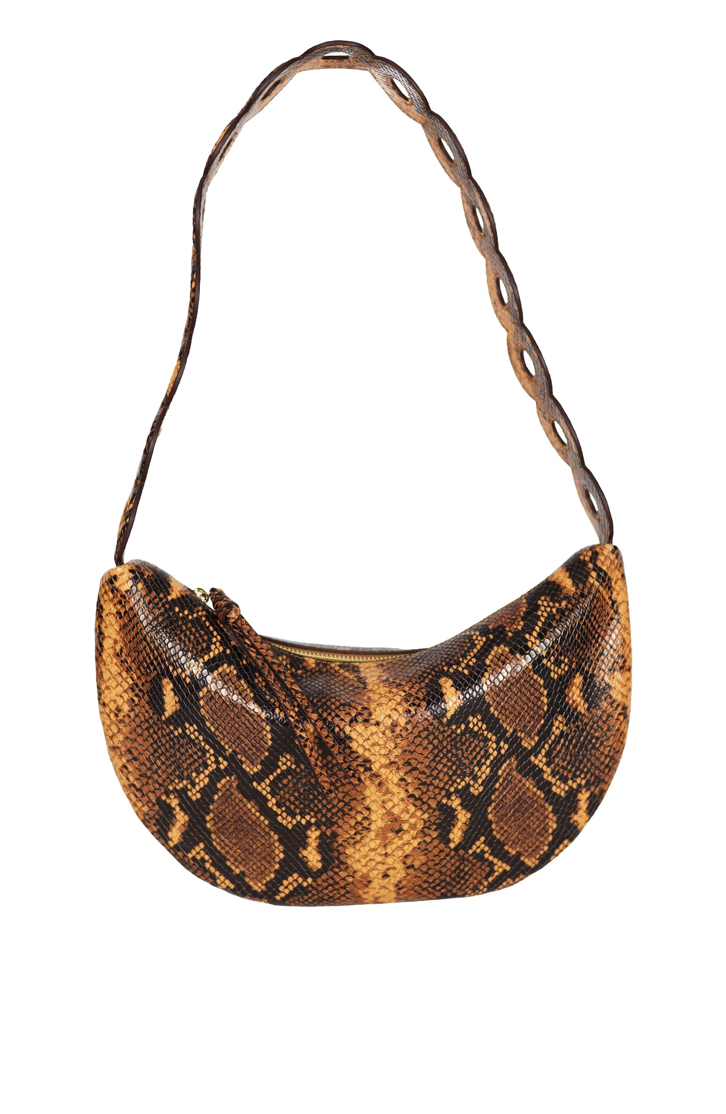 Empress Shoulder Bag Brown Snake