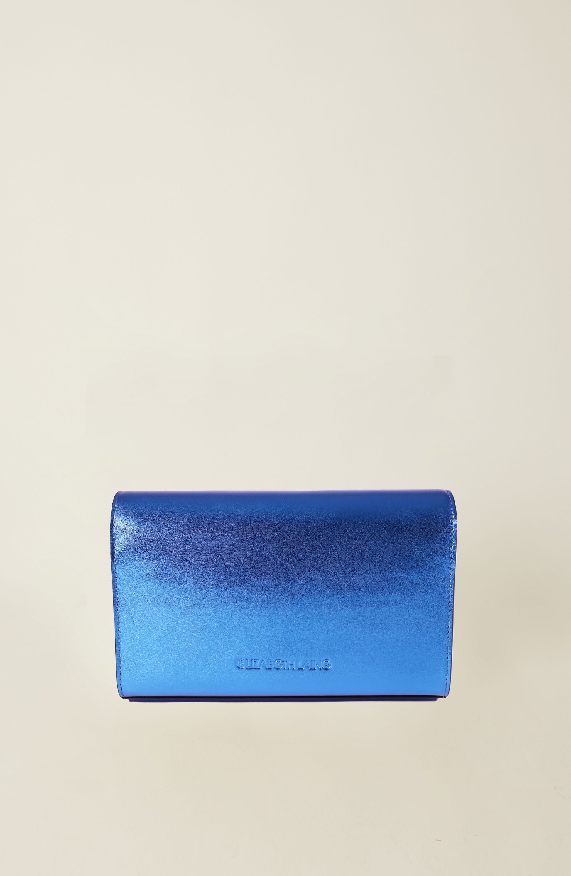 Hilary Shoulder Bag Metallic Indigo - Elizabeth Laine 