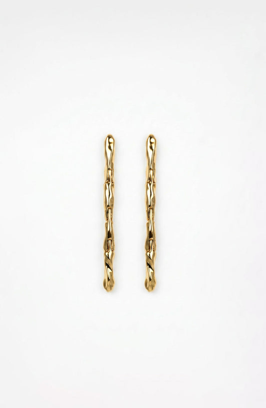 Lithe Drop Earrings Gold