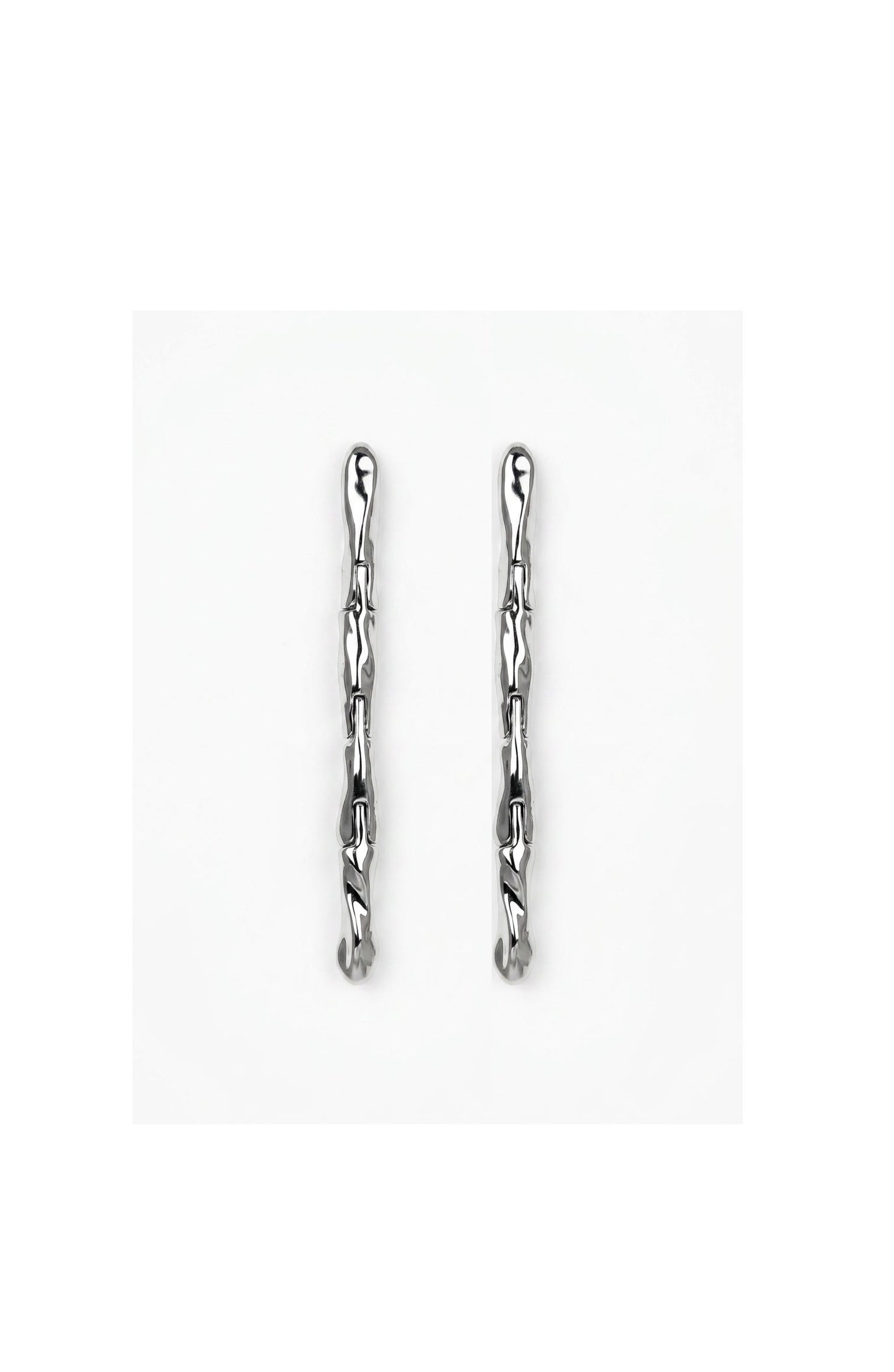 Lithe Drop Earrings Silver