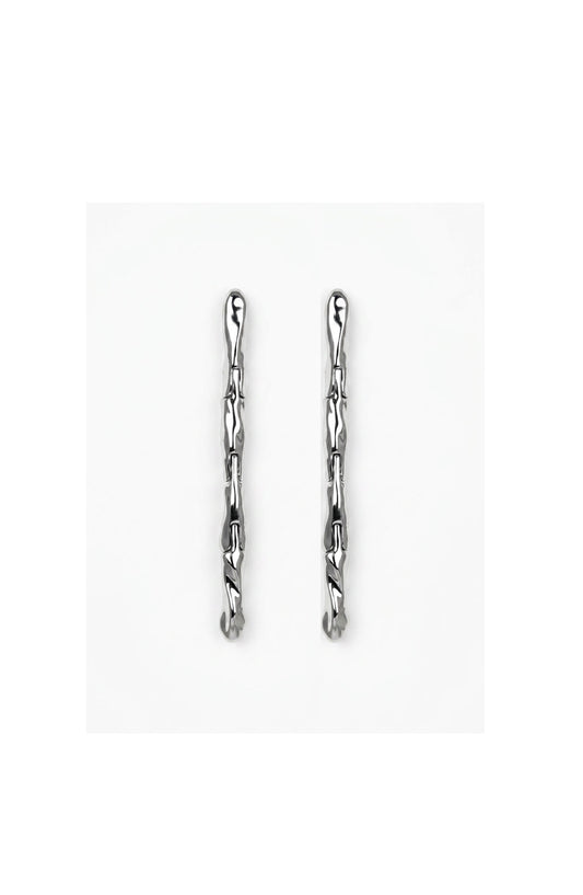 Lithe Drop Earrings Silver