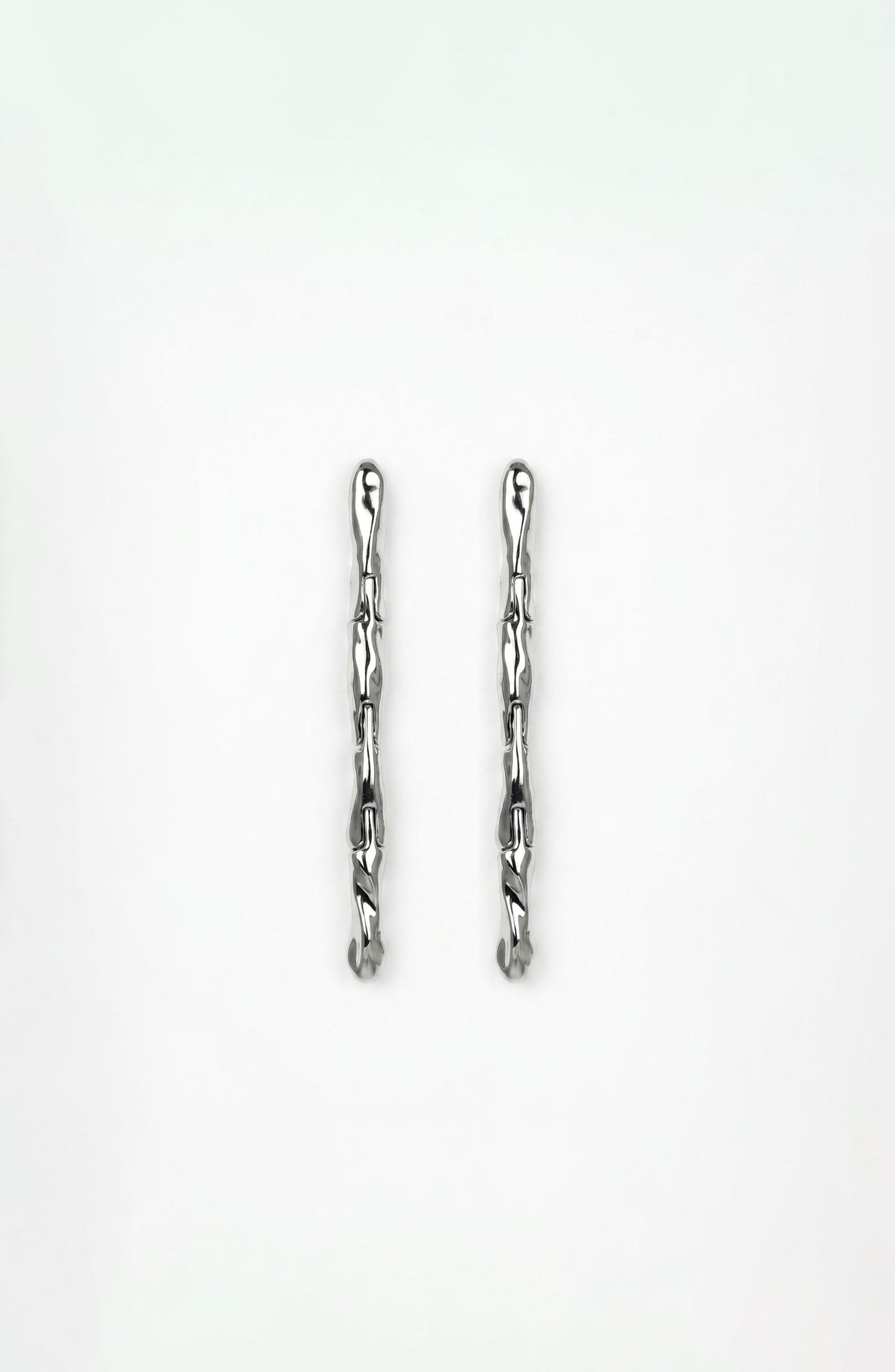 Lithe Drop Earrings Silver