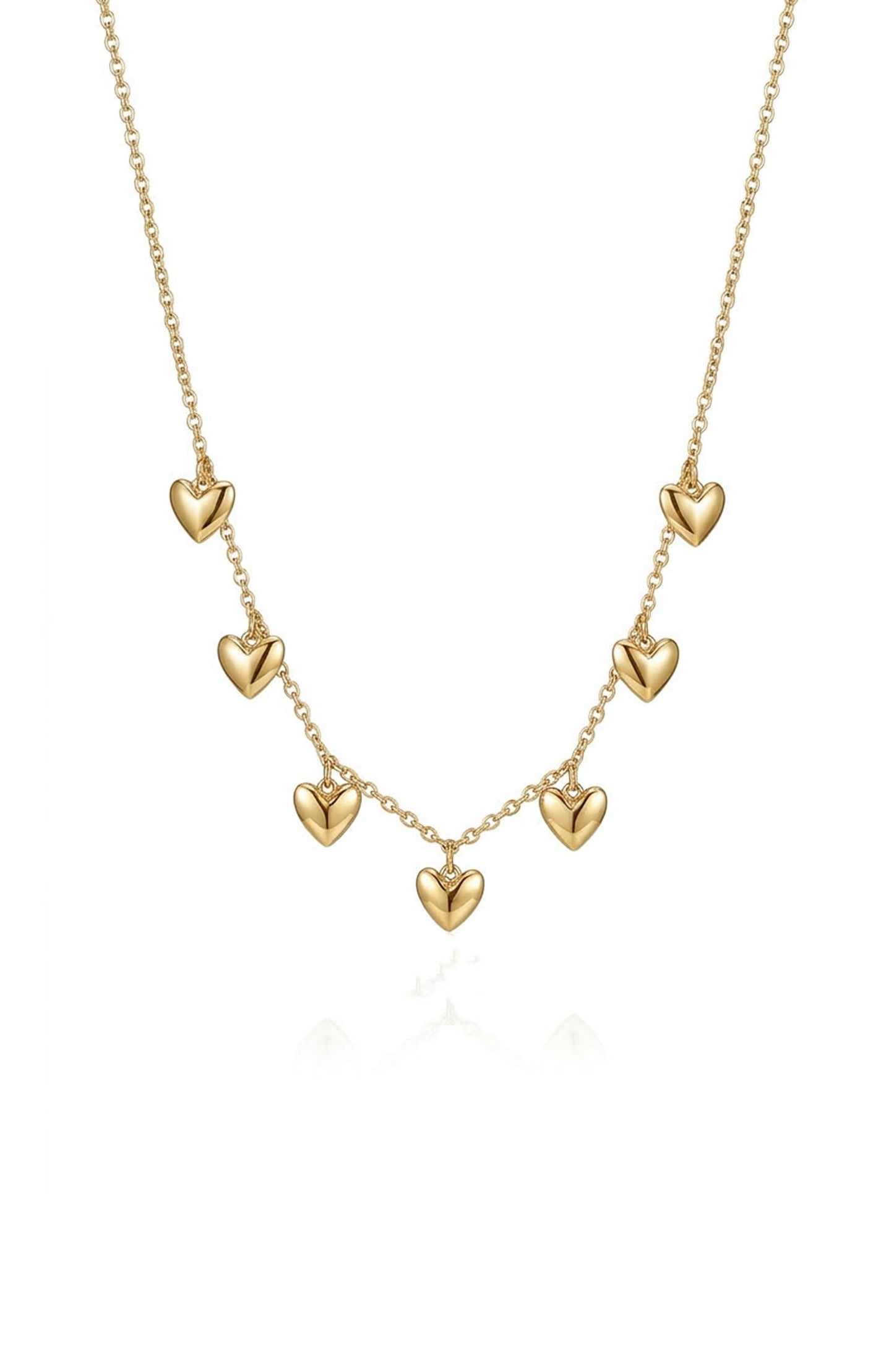 Love Charm Necklace Gold