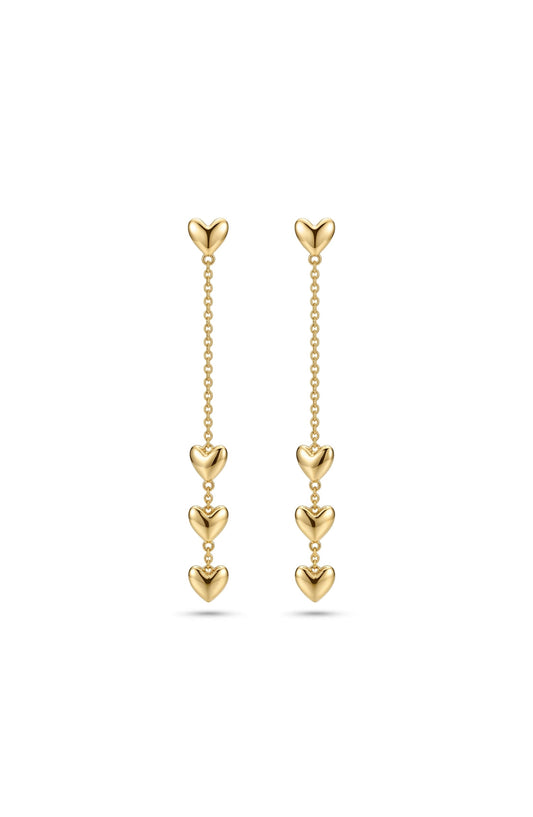 Love Drop Earrings Gold