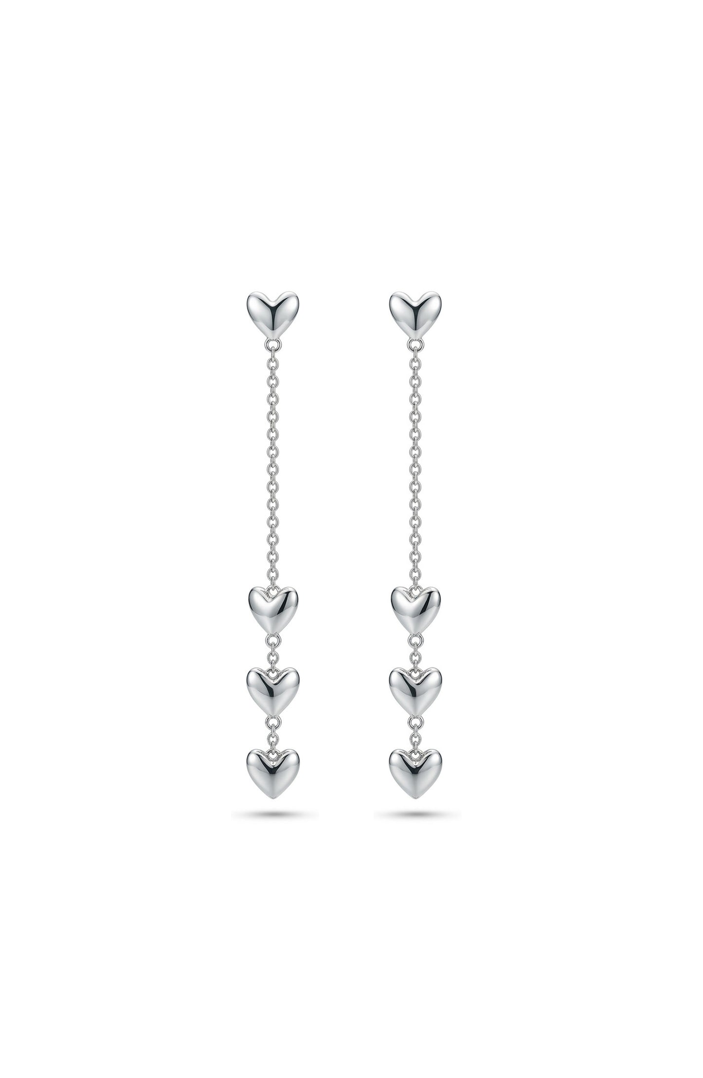 Love Drop Earrings Silver