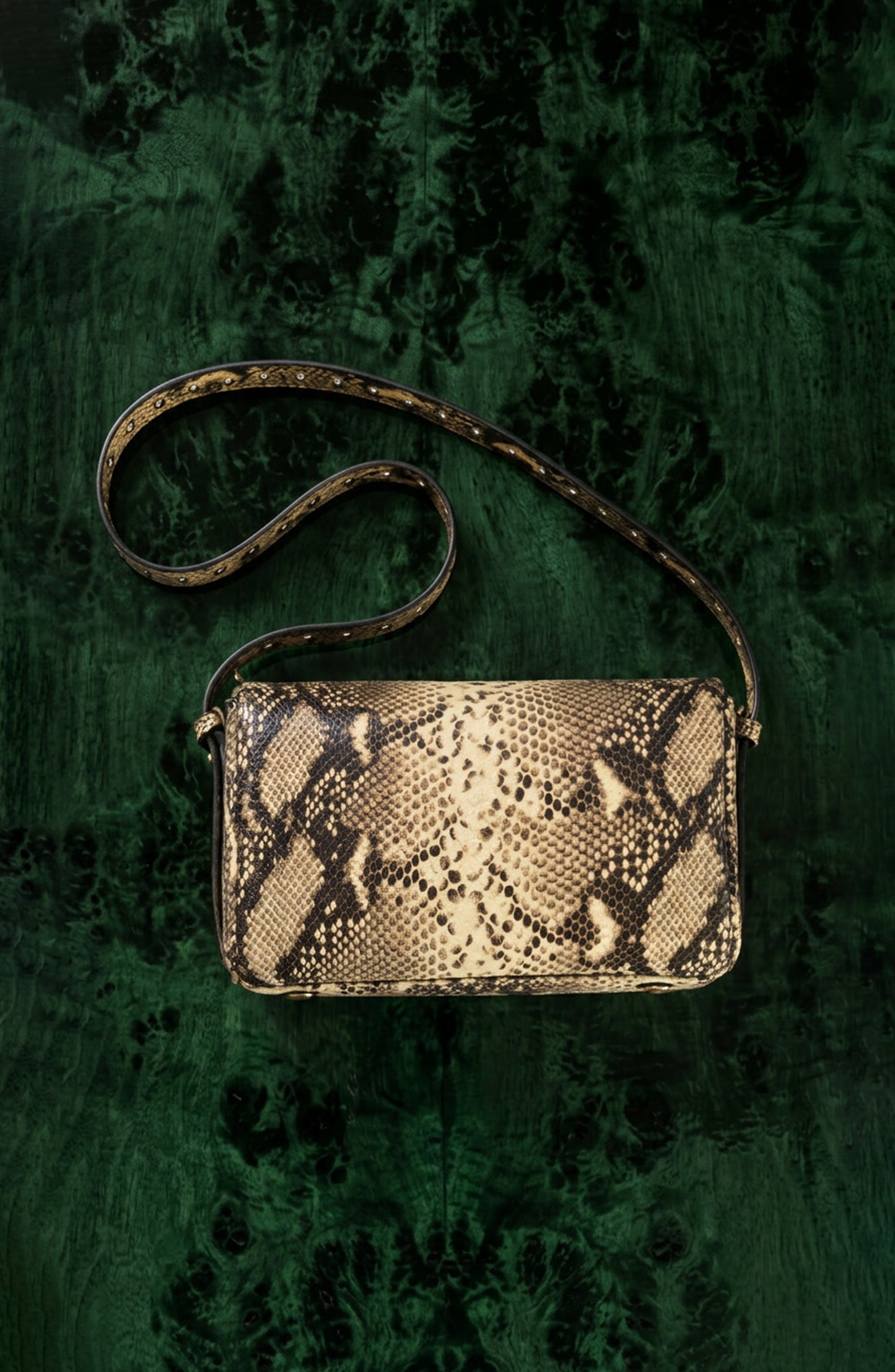 Maven Shoulder Bag Natural Snake