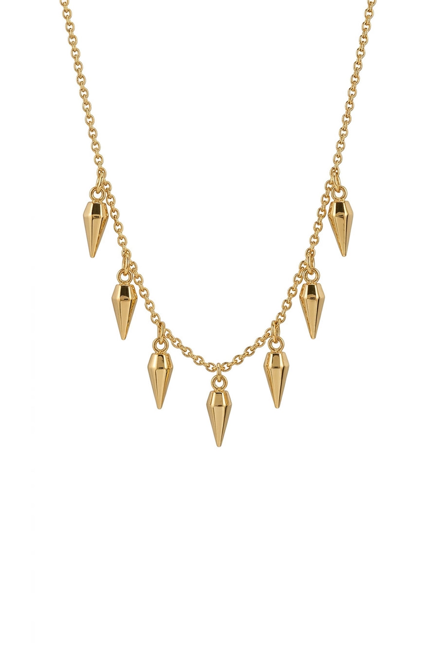 Rock Star Charm Necklace Gold