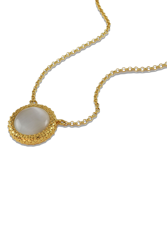 Royalty Pendant Necklace Opal - Elizabeth Laine 