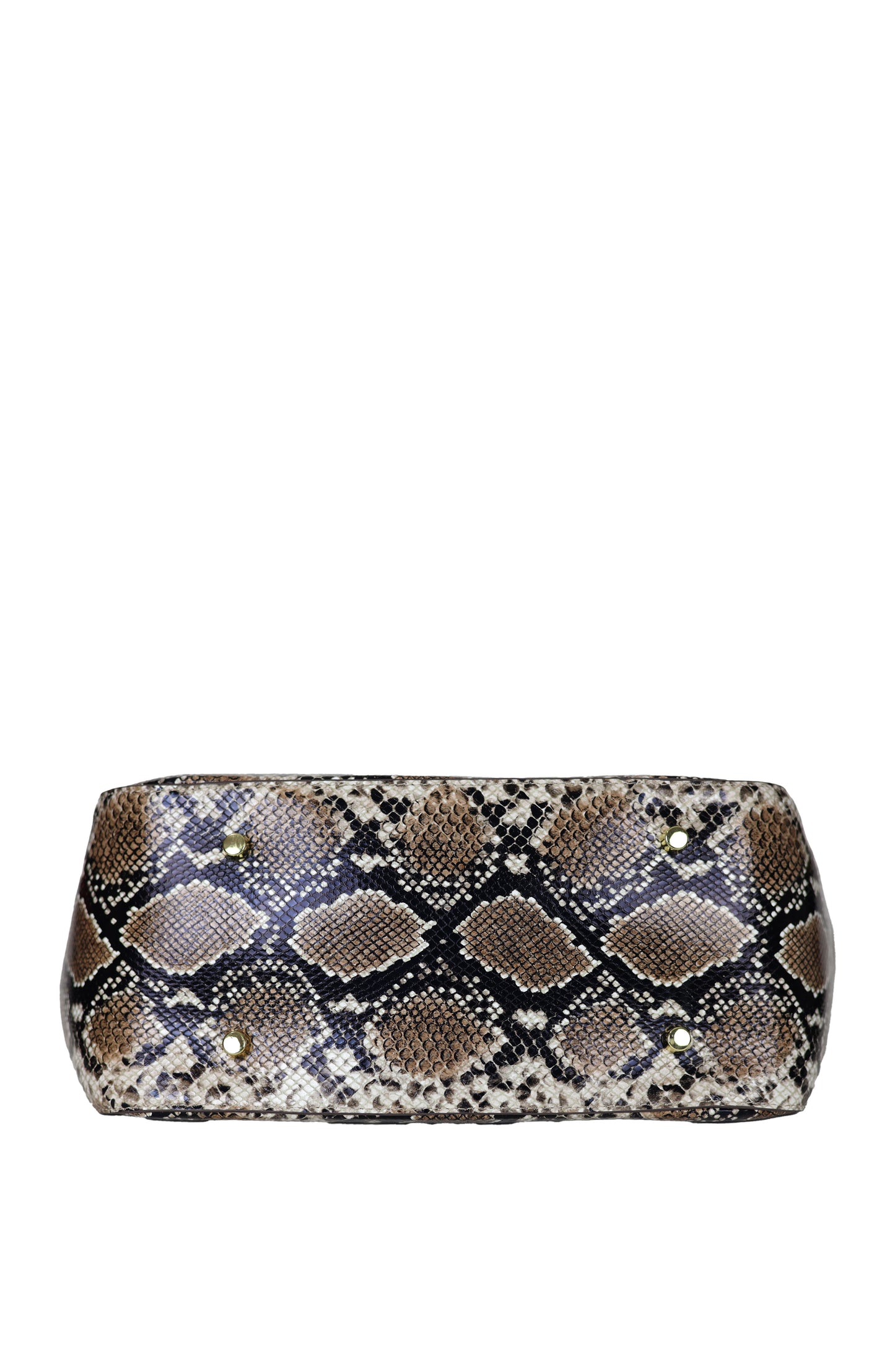 Venice Tote Natural Brown Snake
