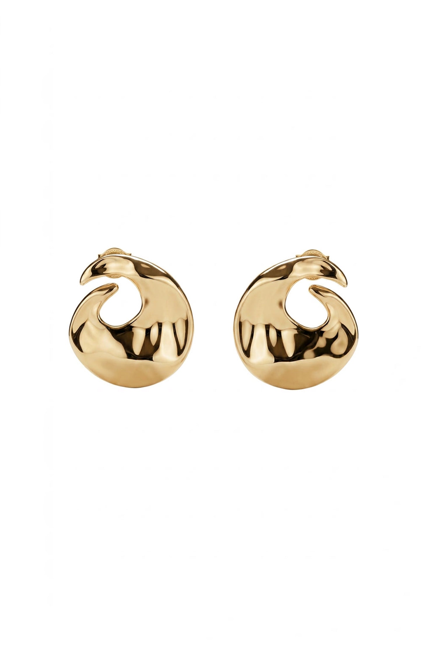 Vortex Statement Earrings Gold